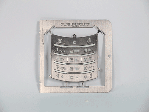 銀色手機(jī)按鍵激光打標(biāo)